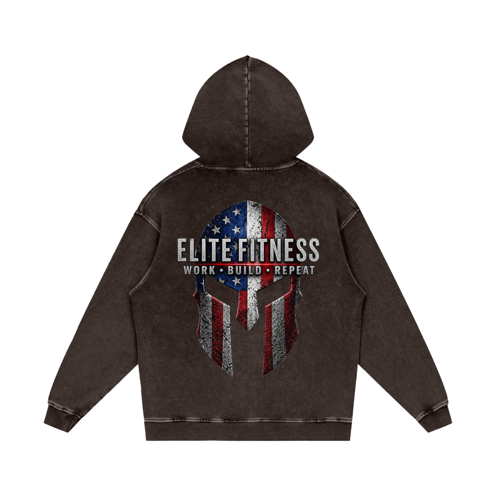 ELITE Snow Washed Loose Cotton Hoodie
