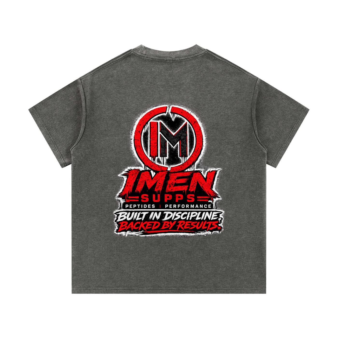 IMEN SUPPS Mineral Wash Waffle Knit T-Shirt