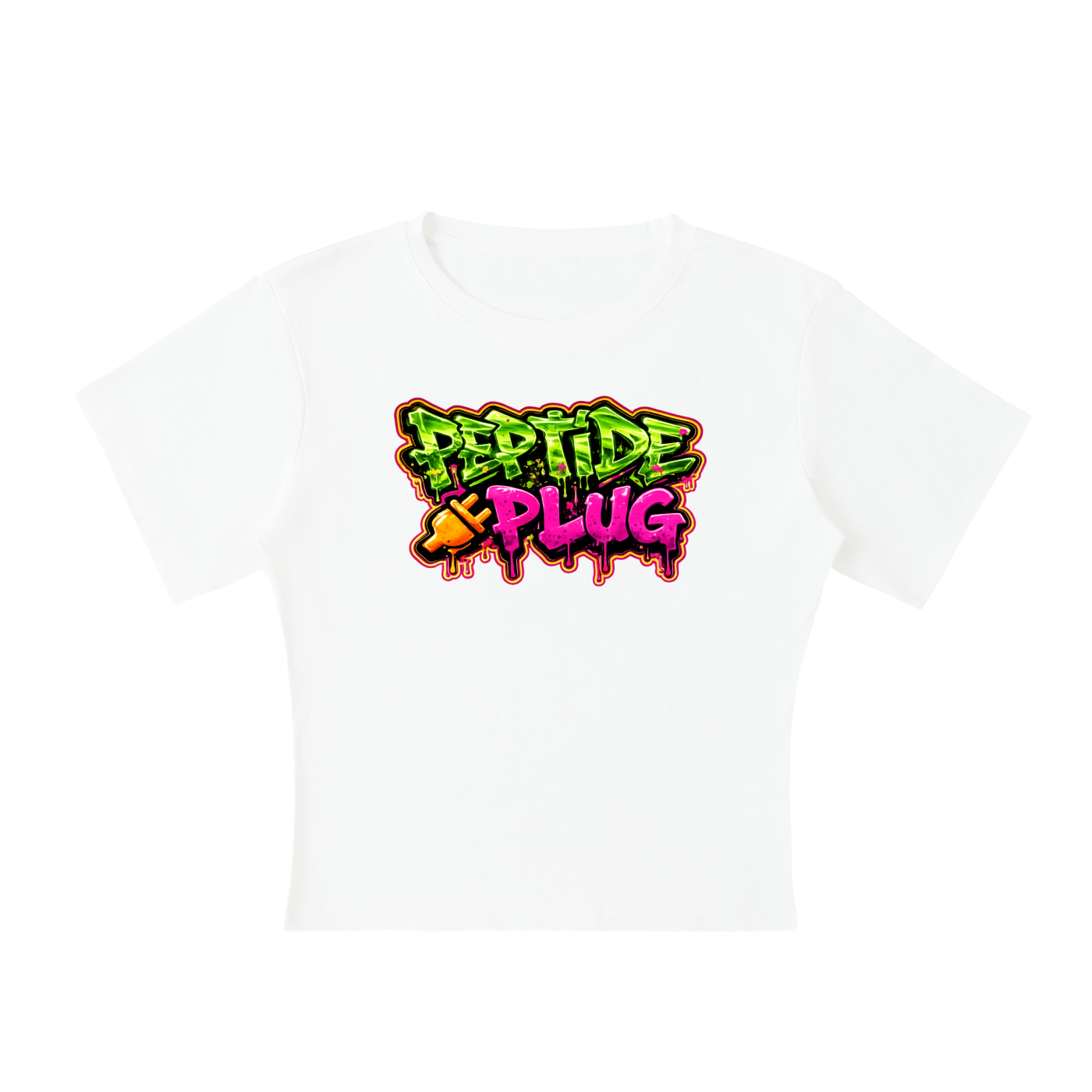 NEON PLUG Lightweight Cocoon Shape Short Sleeve Top