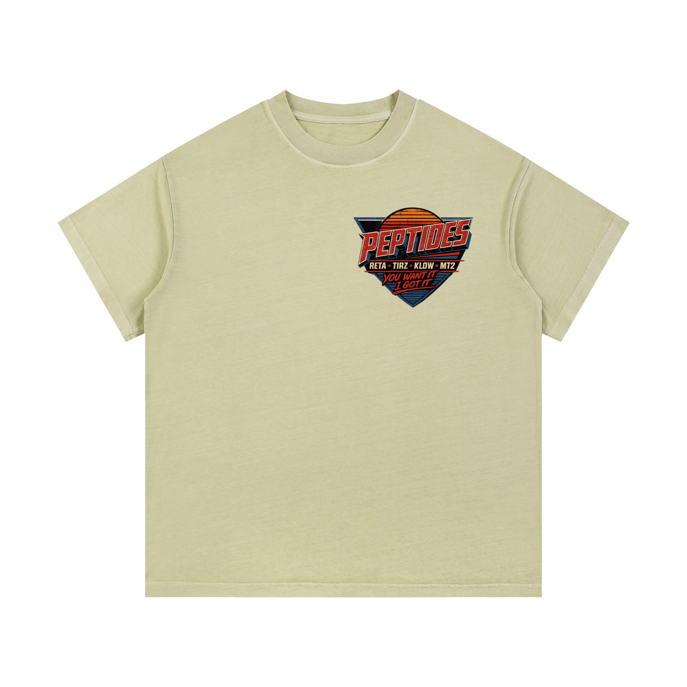 Peptide Vintage Wash Cotton T-Shirt