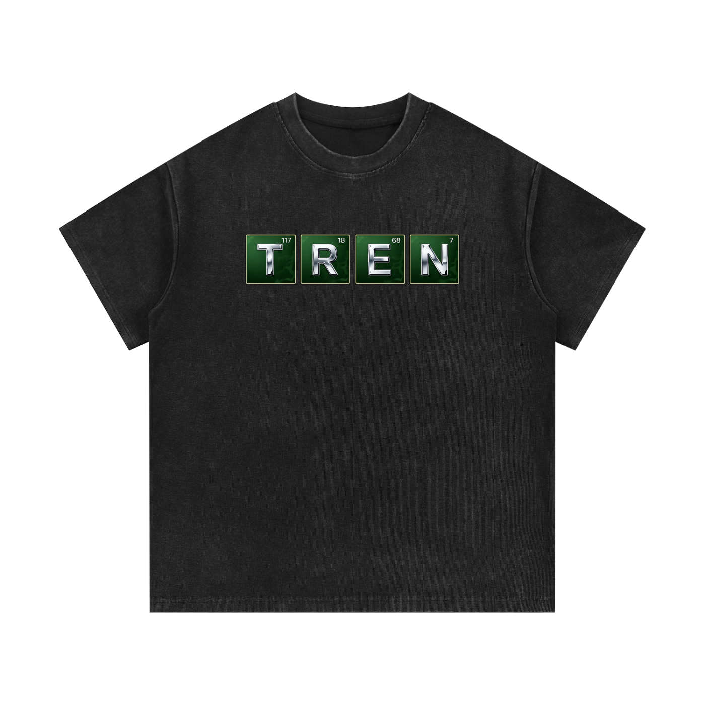 TREN Mineral Wash Waffle Knit T-Shirt