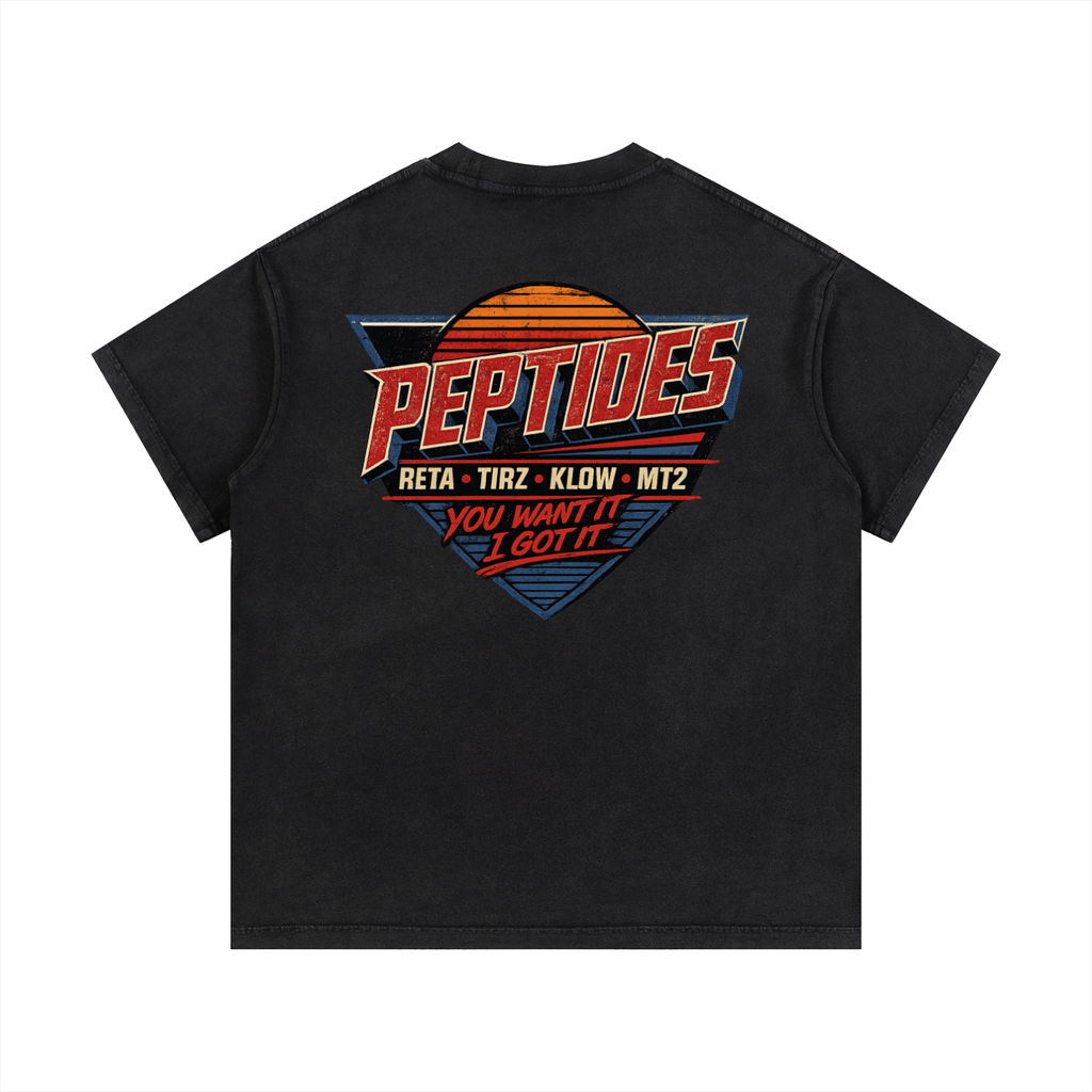 Peptide Vintage Wash Cotton T-Shirt