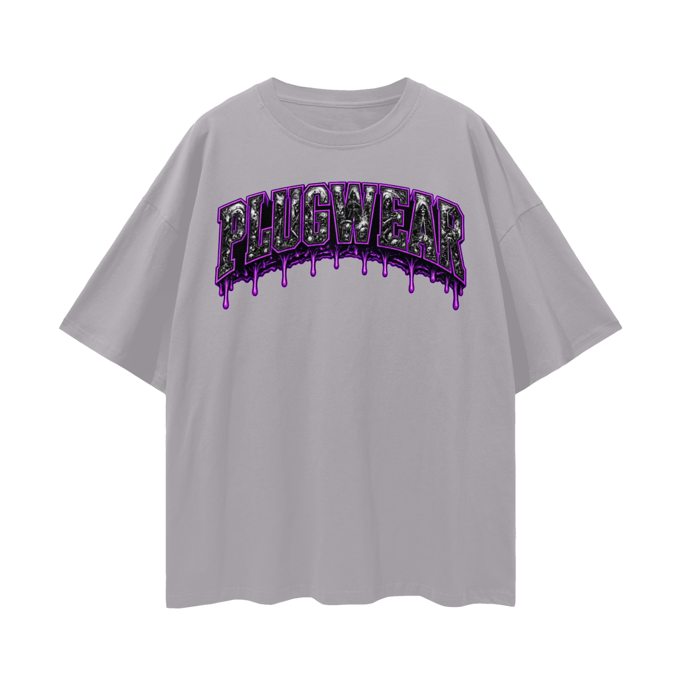 PLUGWEAR LE PURP Loose Drop Shoulder T-Shirt