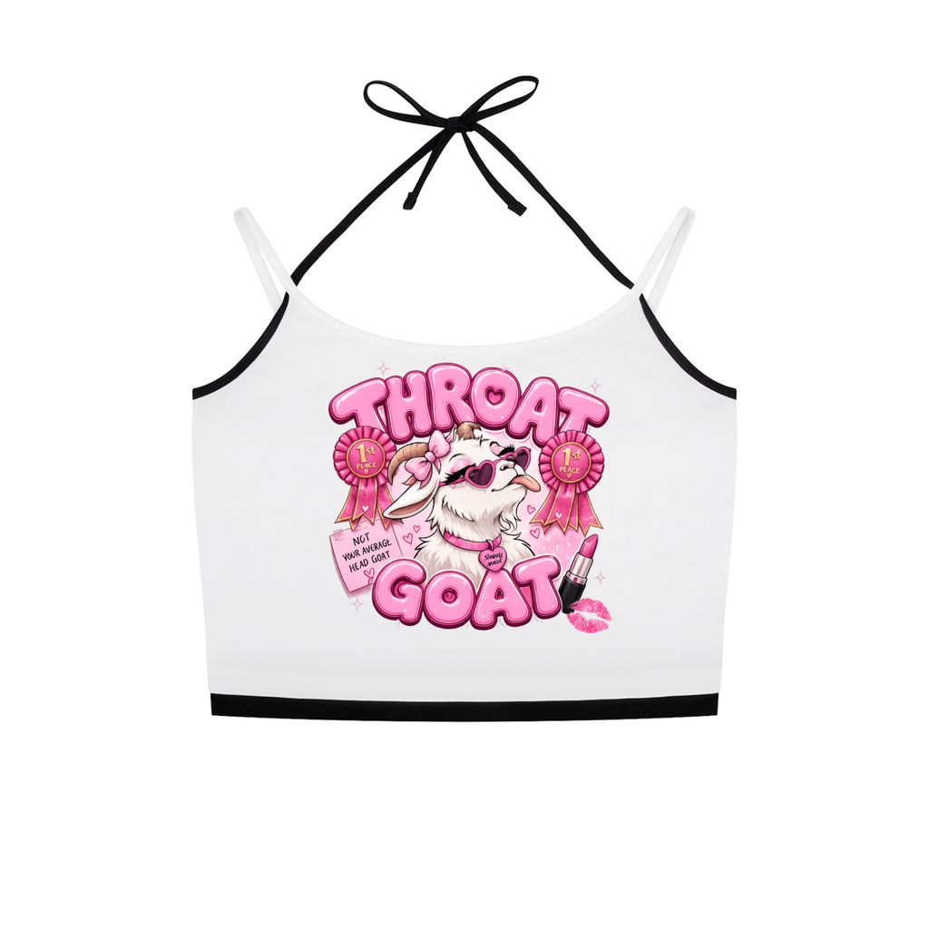 GOAT Contrast Binding Halter Tank Top