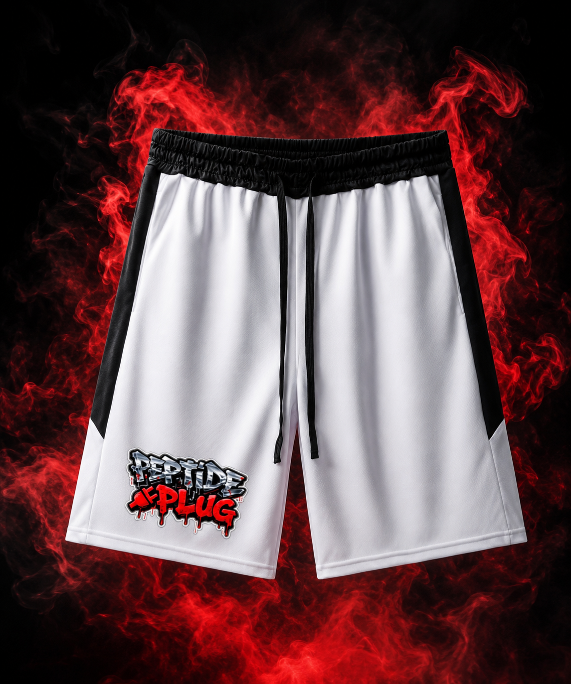 PEPTIDE PLUG Men's Drawstring Active Shorts