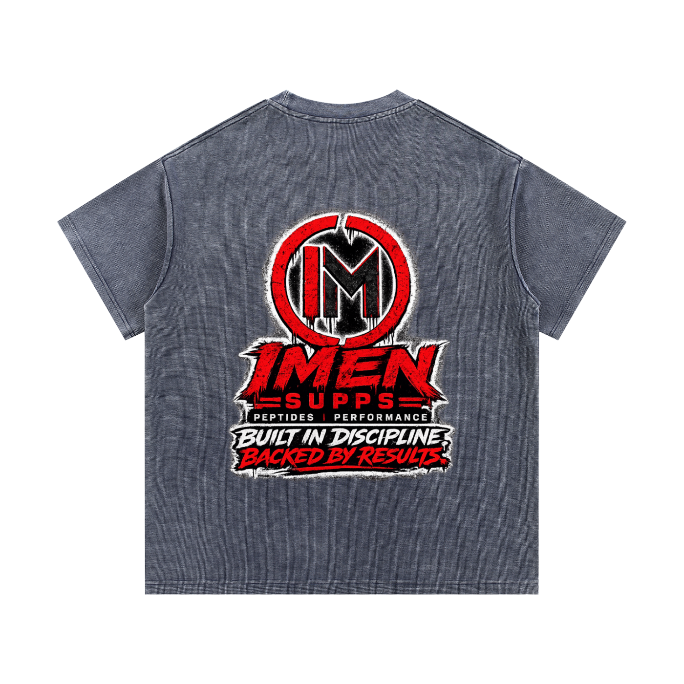 IMEN SUPPS Mineral Wash Waffle Knit T-Shirt