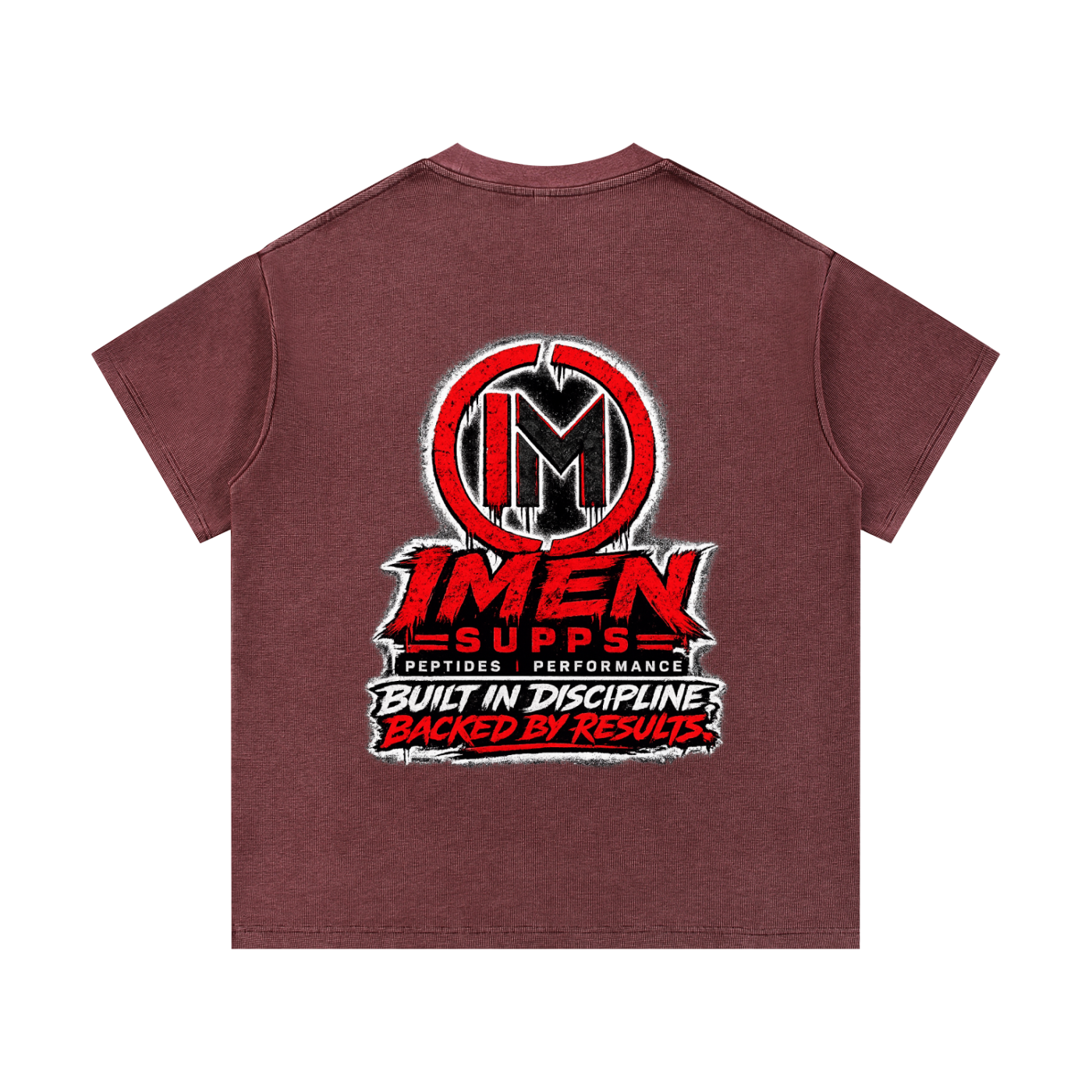 IMEN SUPPS Mineral Wash Waffle Knit T-Shirt
