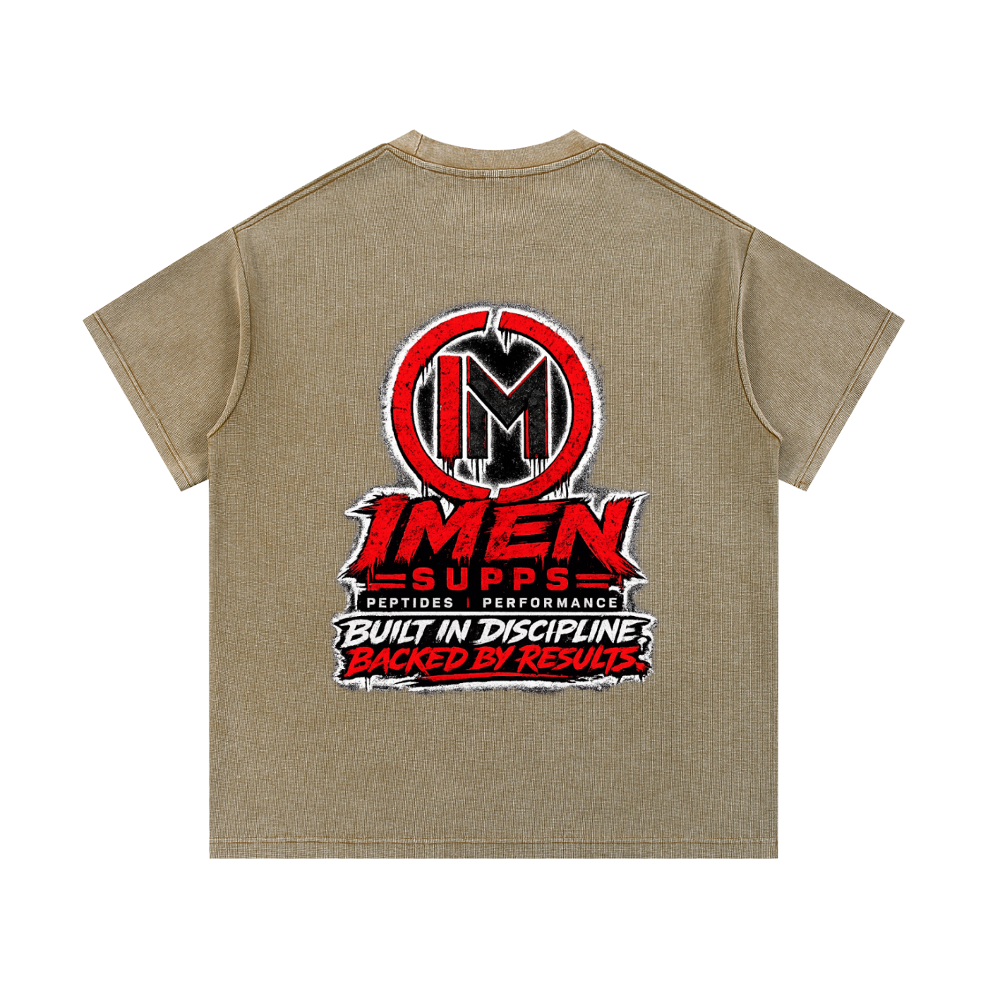 IMEN SUPPS Mineral Wash Waffle Knit T-Shirt