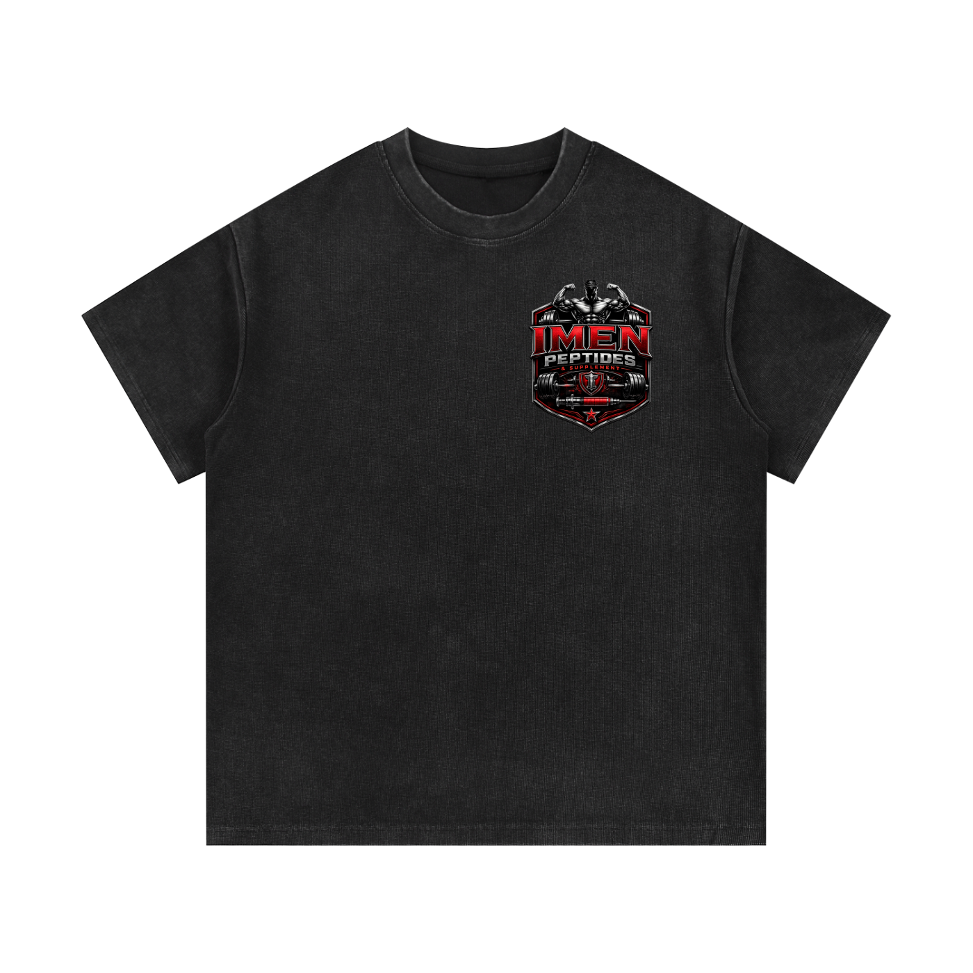 IMEN V2 Mineral Wash Waffle Knit T-Shirt
