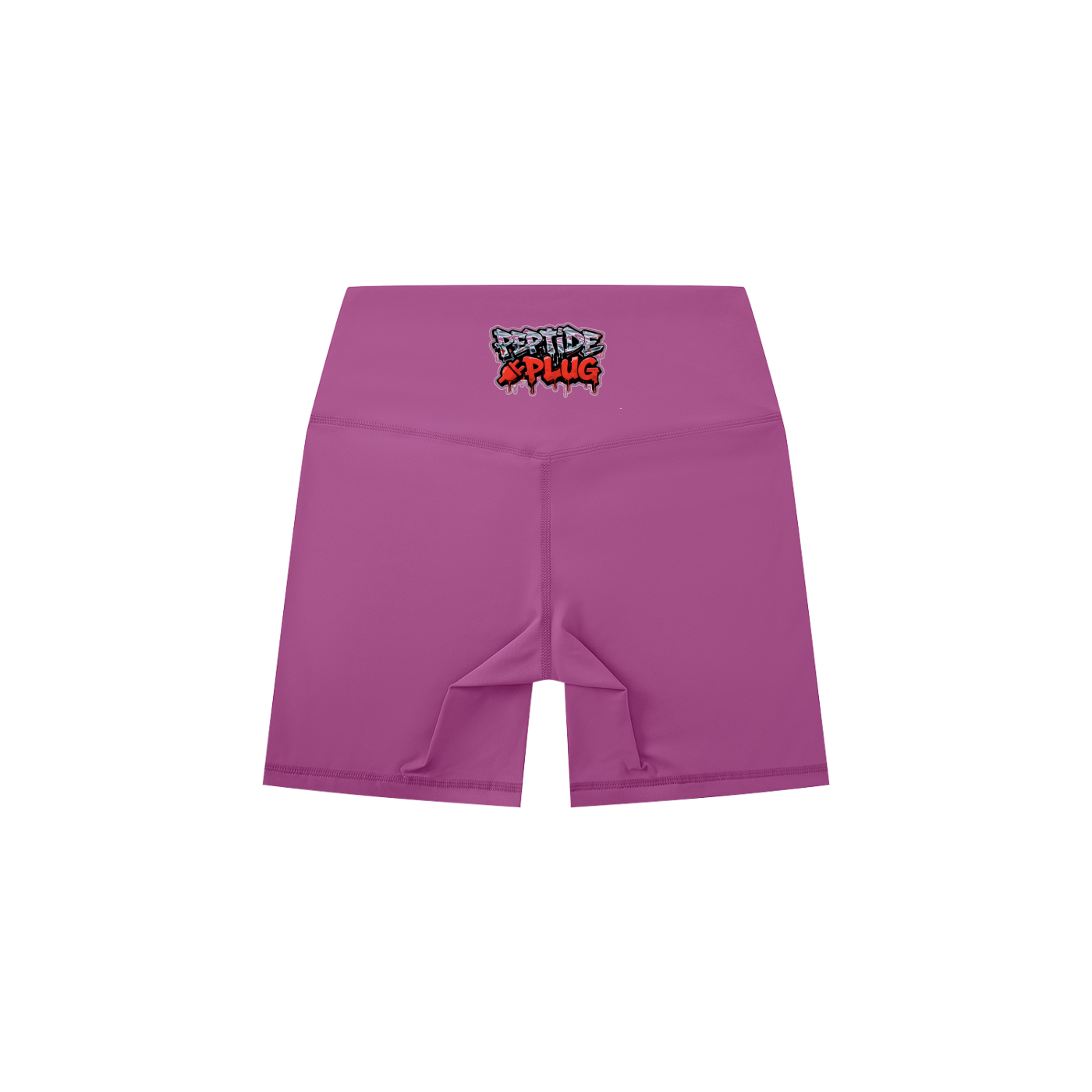 PEPTIDE PLUG Women's High-Waisted Biker Shorts