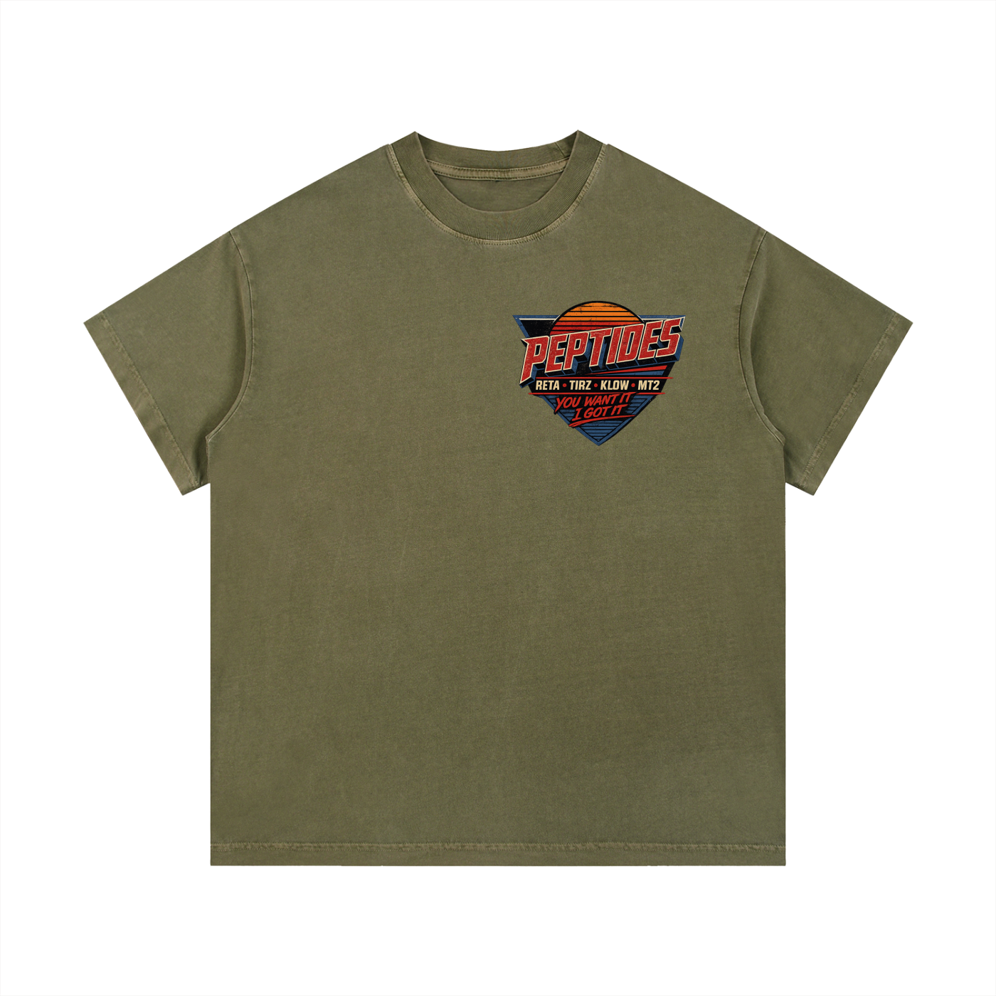 Peptide Vintage Wash Cotton T-Shirt
