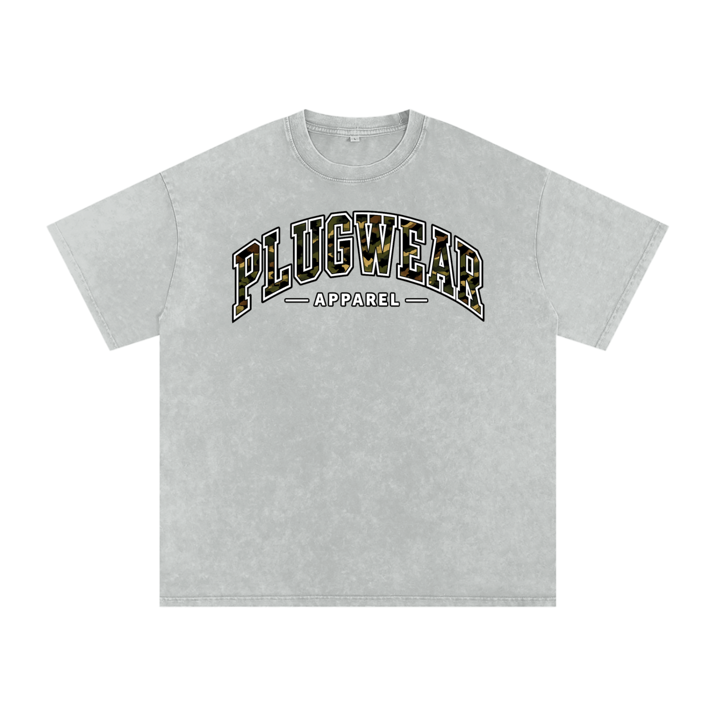 GETBIG Snow Washed Oversized Cotton T-Shirt