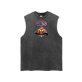 MAGA Snow Washed Frayed Hem Tank Top