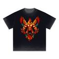 JACKED ROOSTER Reverse Dyed Loose Cotton T-Shirt