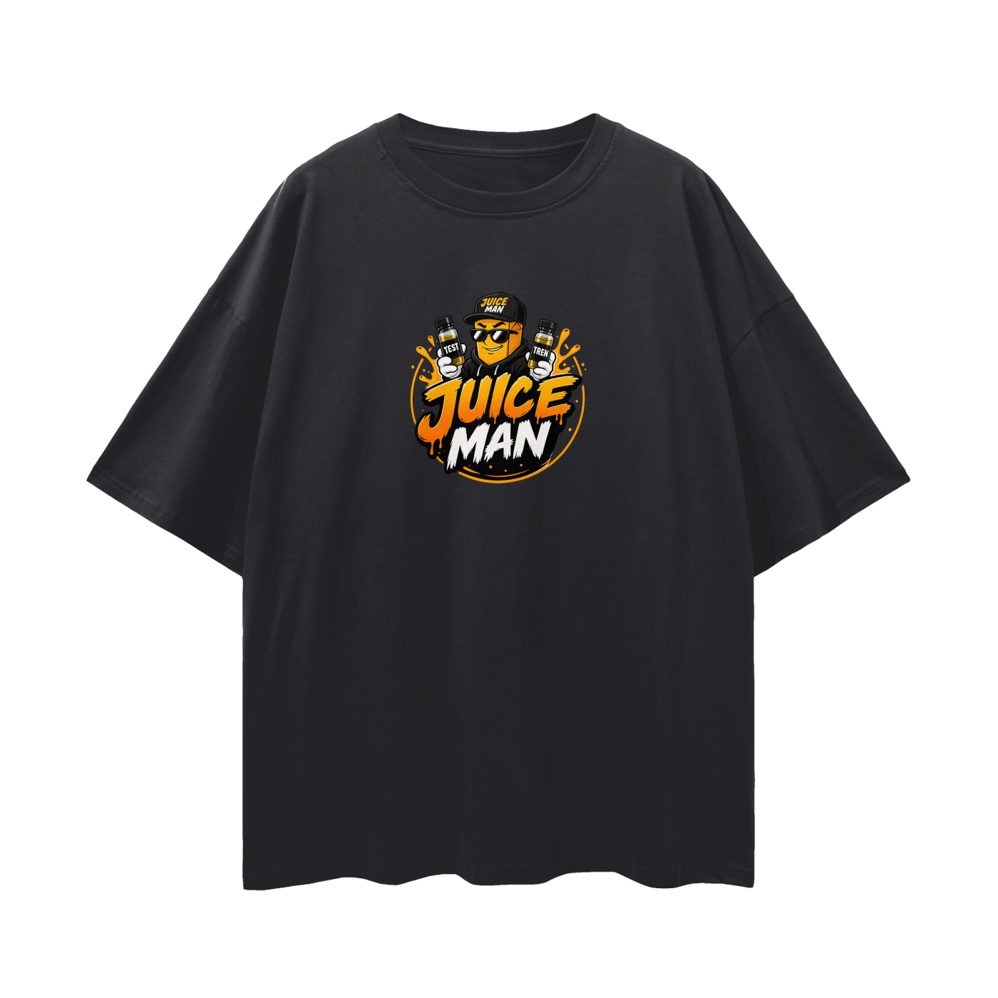 JUICEMAN Streetwear Loose Drop Shoulder T-Shirt