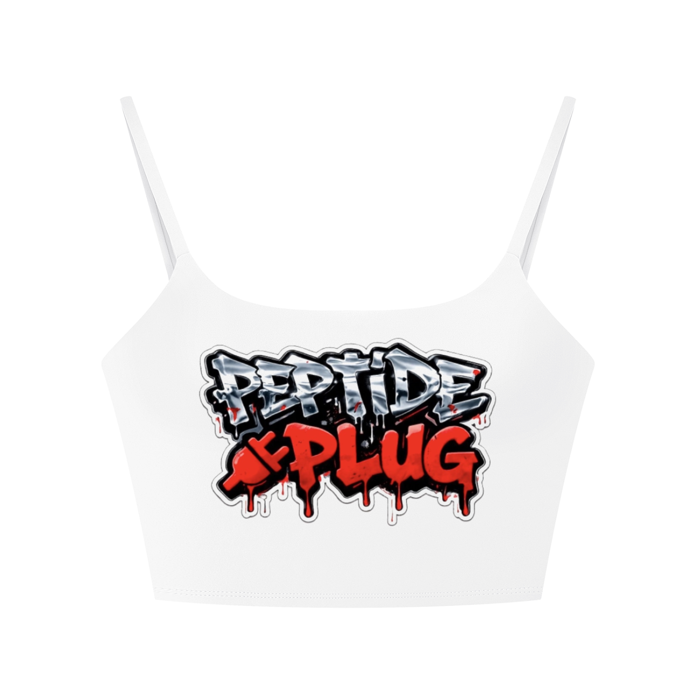 PEPTIDE PLUG Women's Solid Color Sports Bra