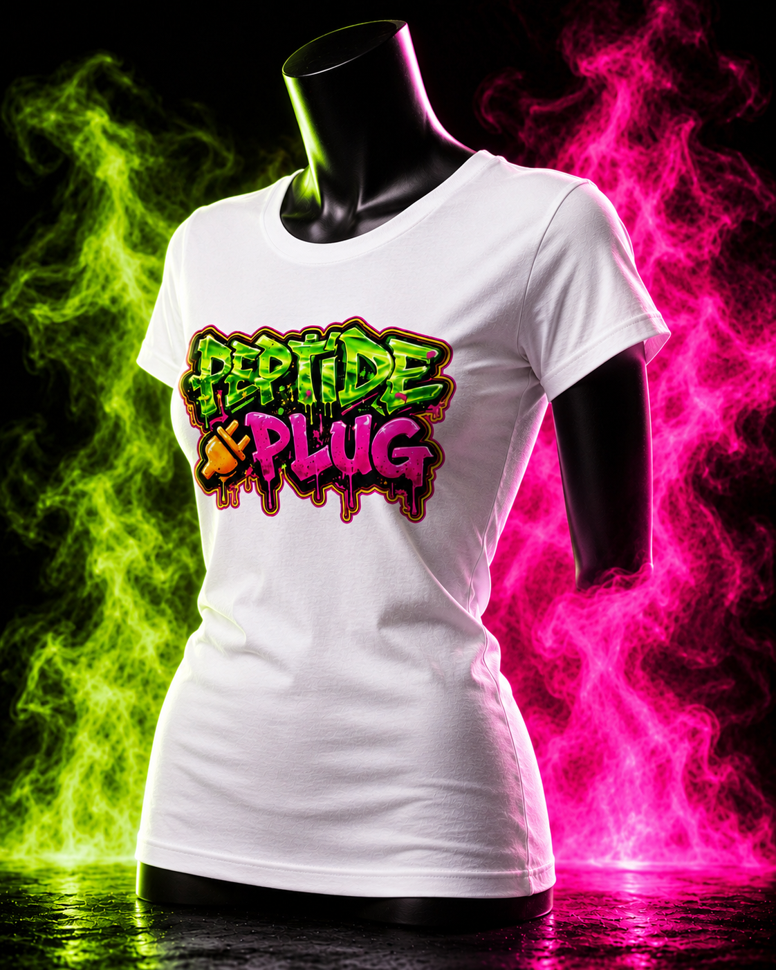 NEON PLUG Lightweight Cocoon Shape Short Sleeve Top