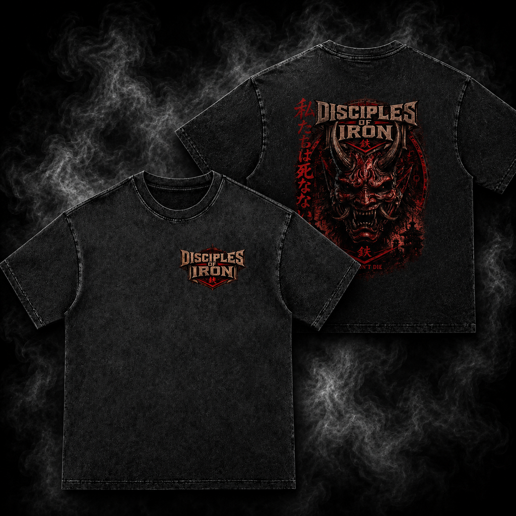 ONI DOI Snow Washed Heavyweight Oversize T-Shirt