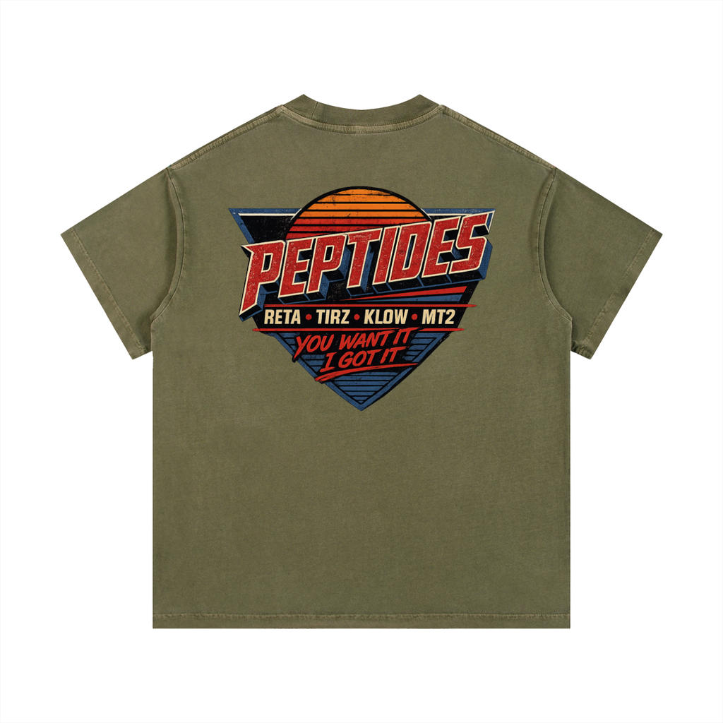 Peptide Vintage Wash Cotton T-Shirt