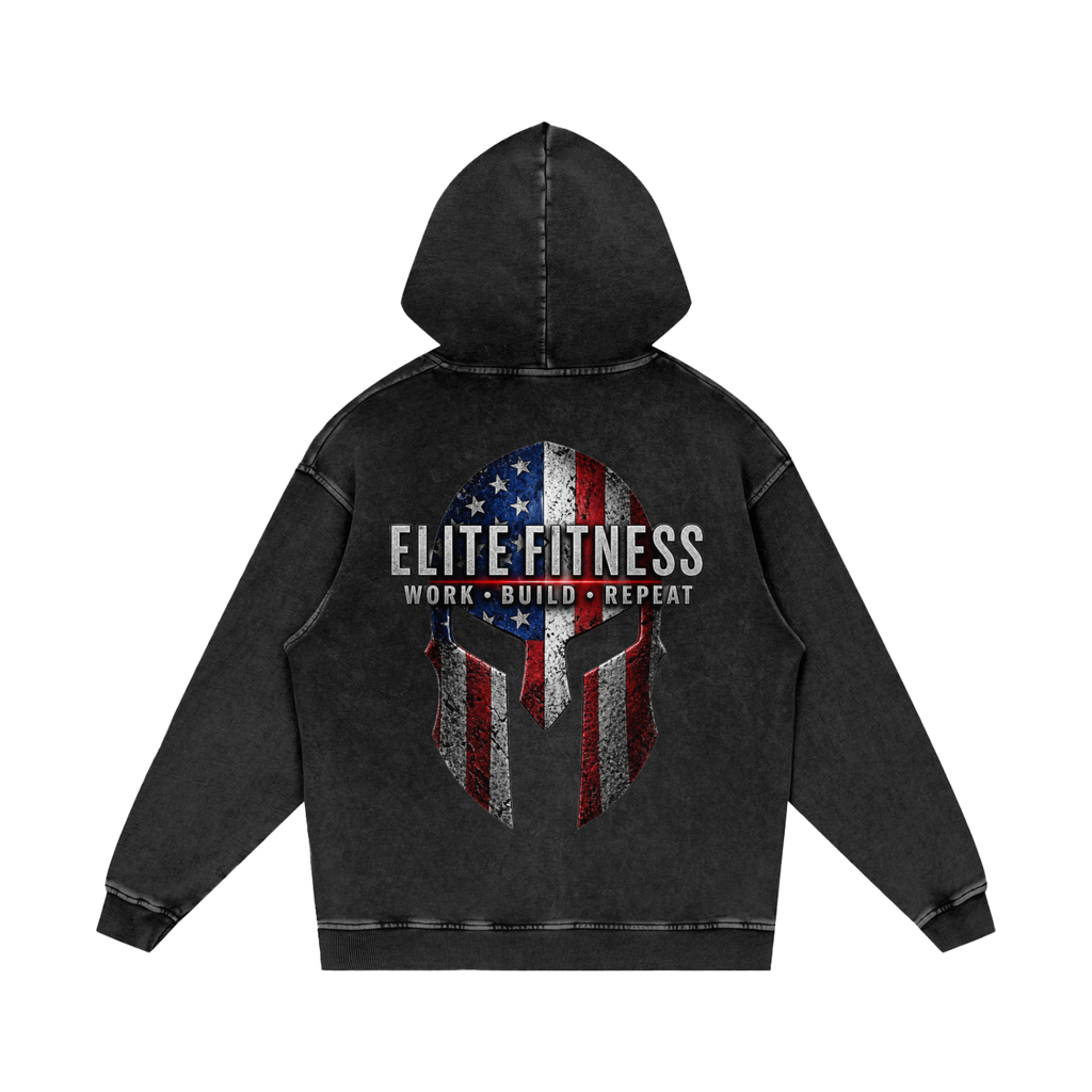 ELITE Snow Washed Loose Cotton Hoodie