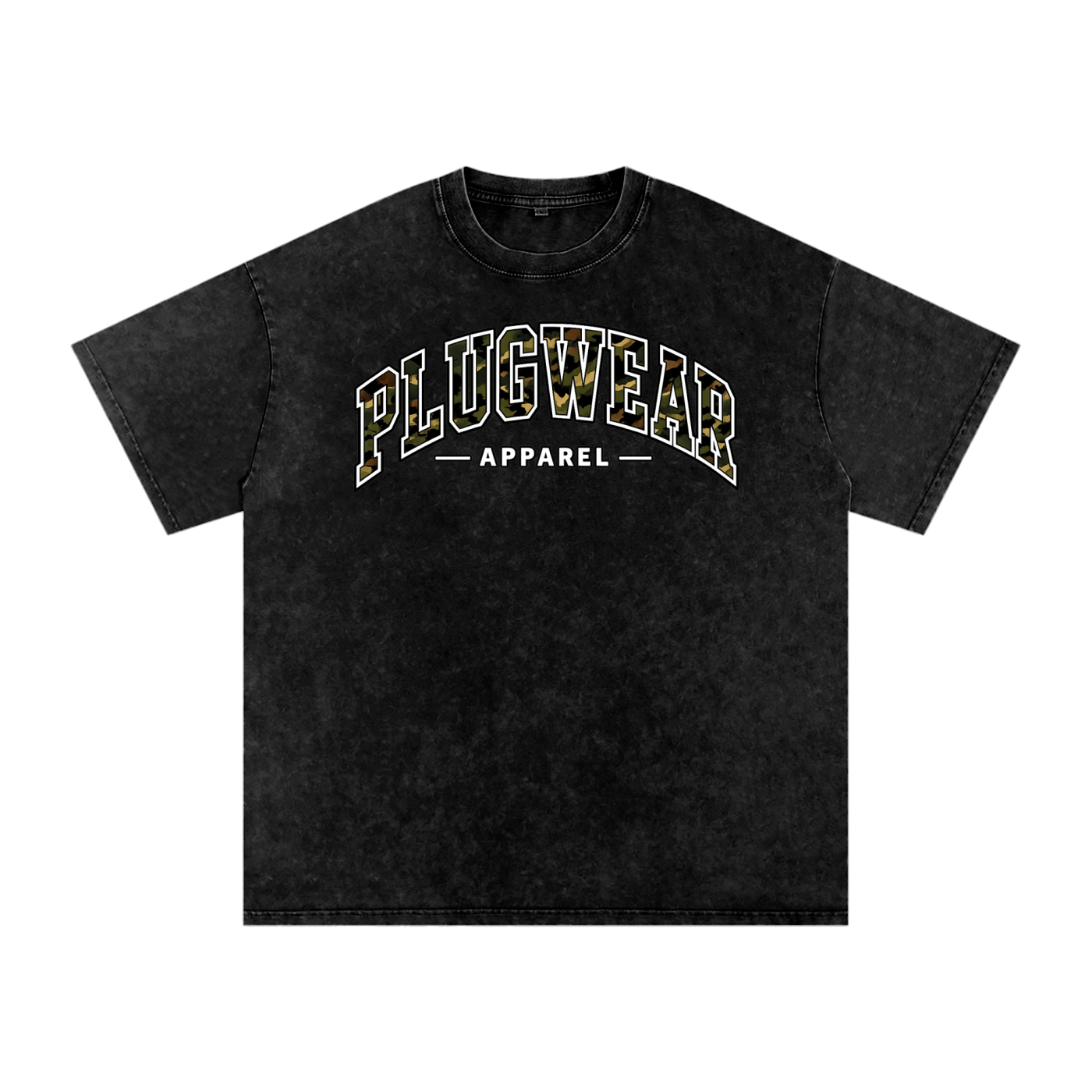 GETBIG Snow Washed Oversized Cotton T-Shirt