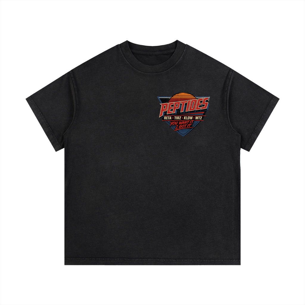Peptide Vintage Wash Cotton T-Shirt