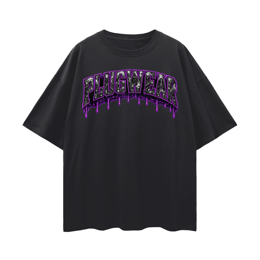 PLUGWEAR LE PURP Loose Drop Shoulder T-Shirt
