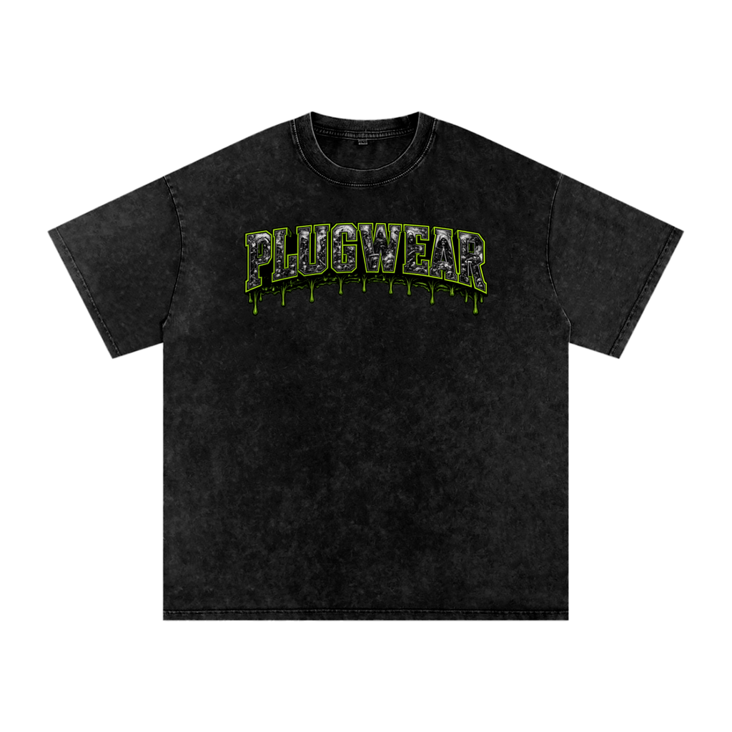 PLUGWEAR/TGP Snow Washed Oversized Cotton T-Shirt