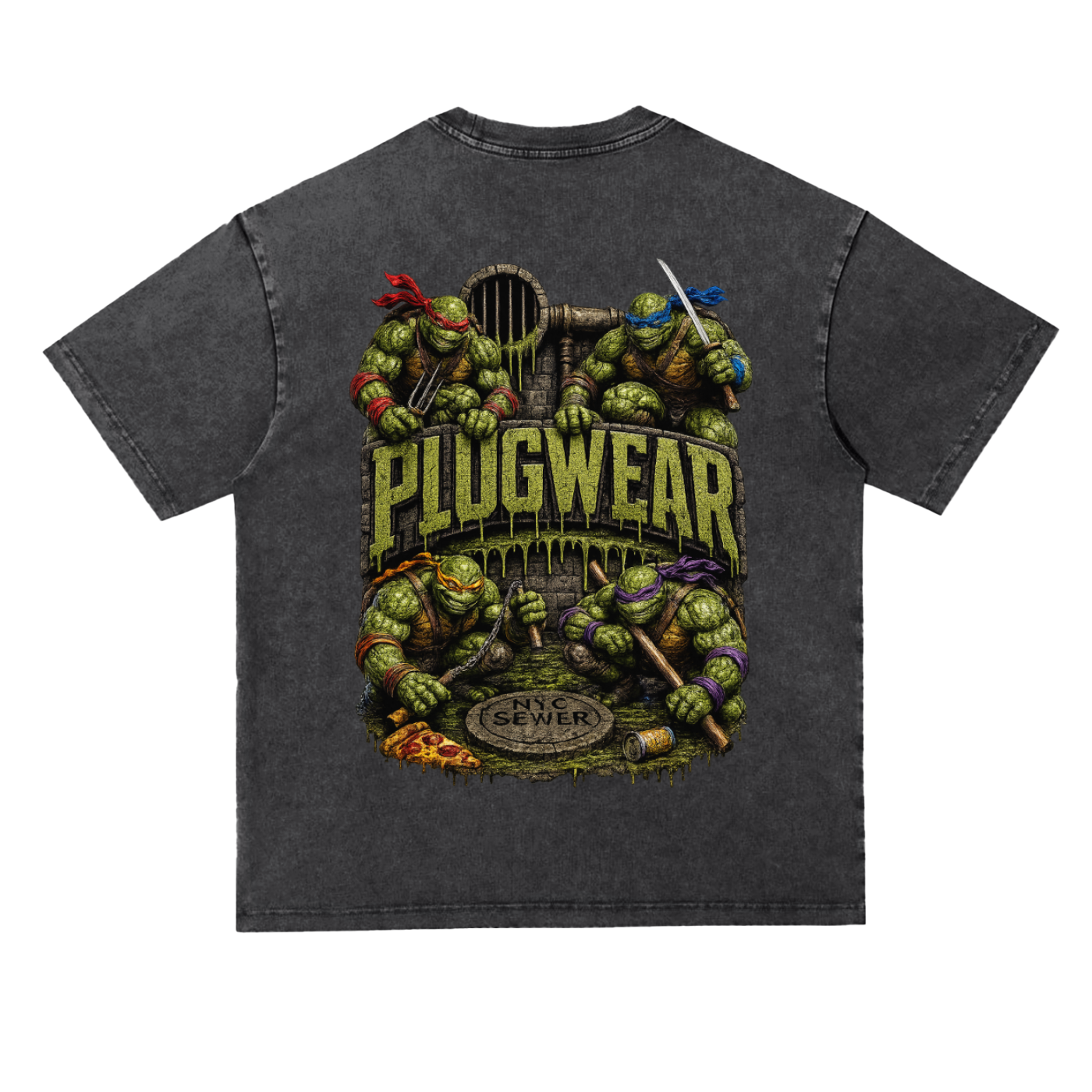 PWNT Snow Washed Heavyweight Oversize T-Shirt