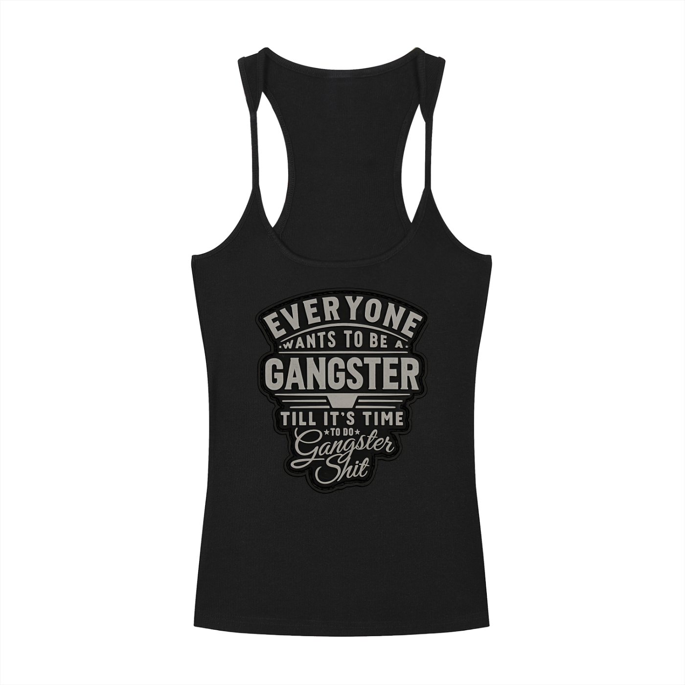 Gangster Slim Fit Ribbed Racerback Tank Top