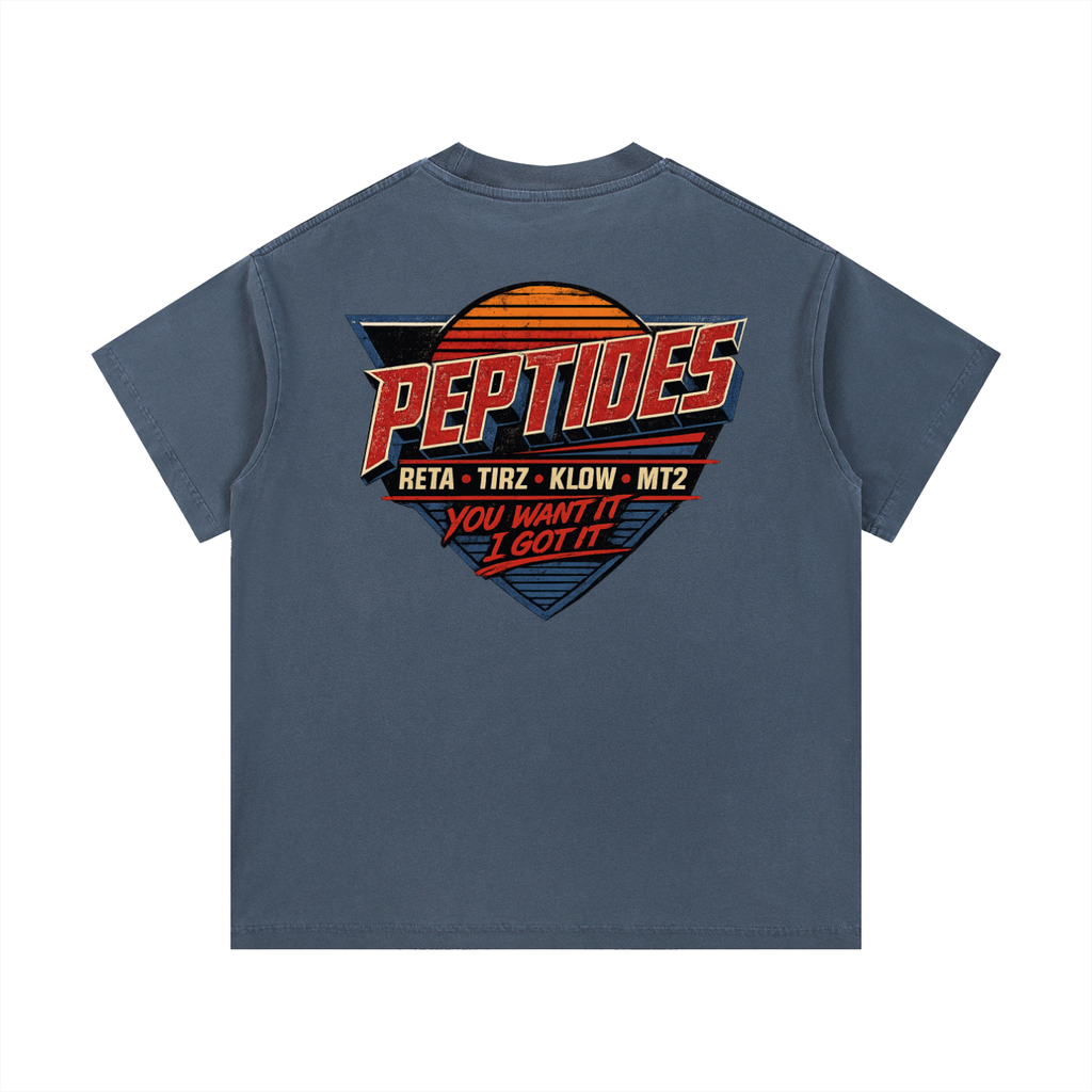 Peptide Vintage Wash Cotton T-Shirt