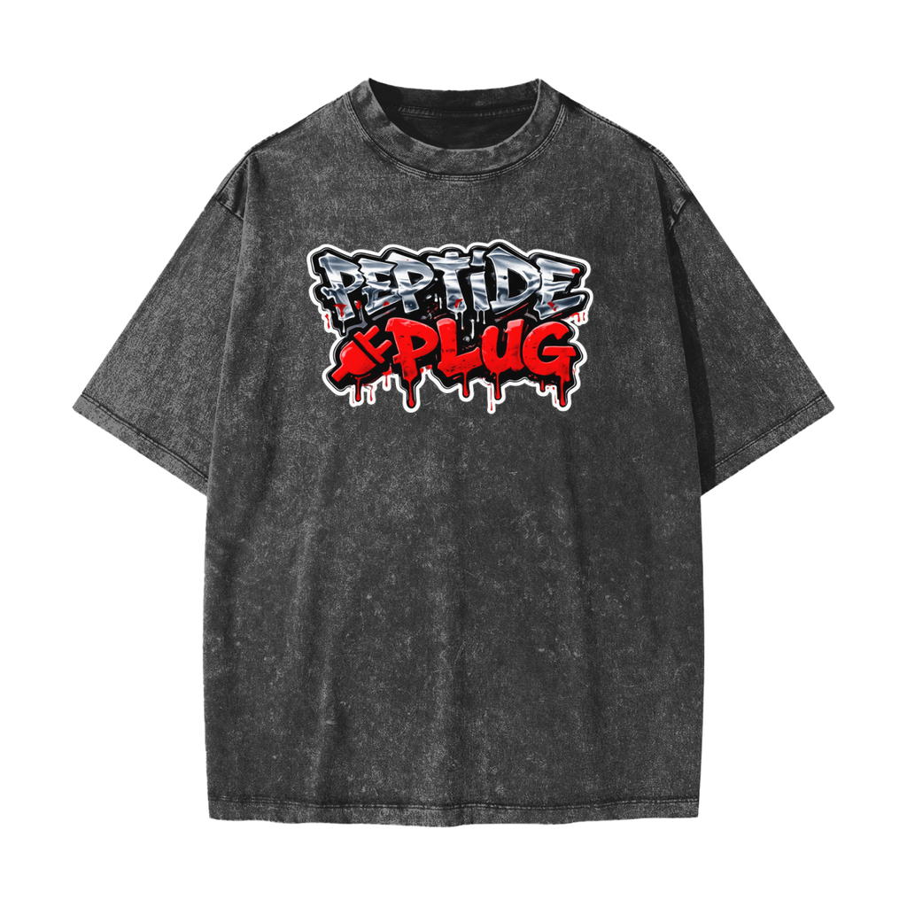 Classic Peptide Plug Heavyweight Snow Washed T-Shirt